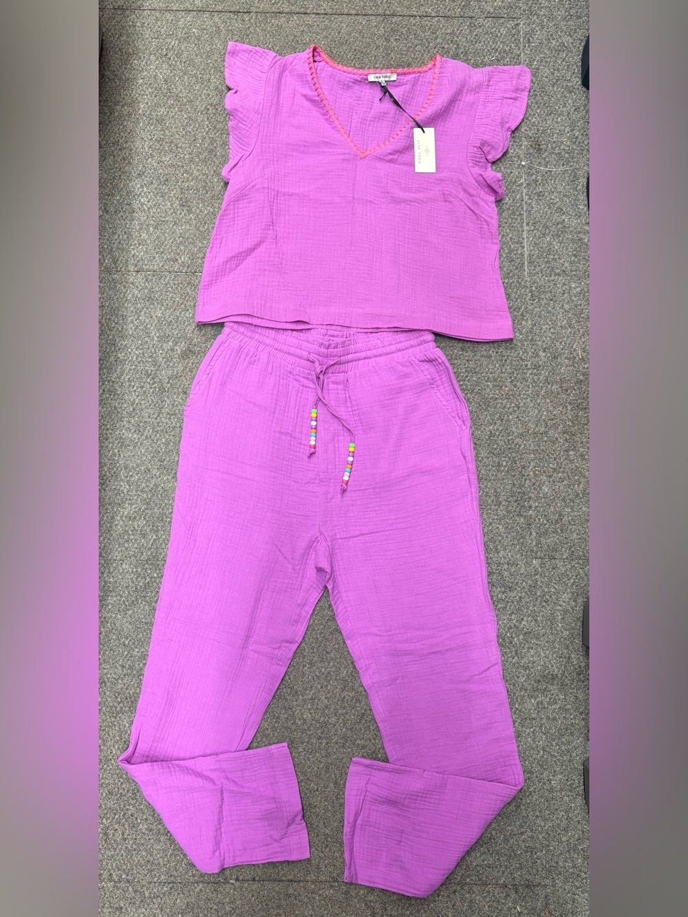 Lisa Todd Bright Violet Two-Piece Set